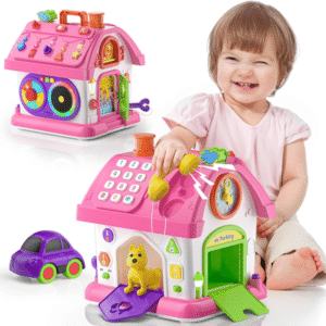 Musical Toys for 1 Year Old Girl Gifts, Bilingual Learning Toddlers Toy 1-2 Yr